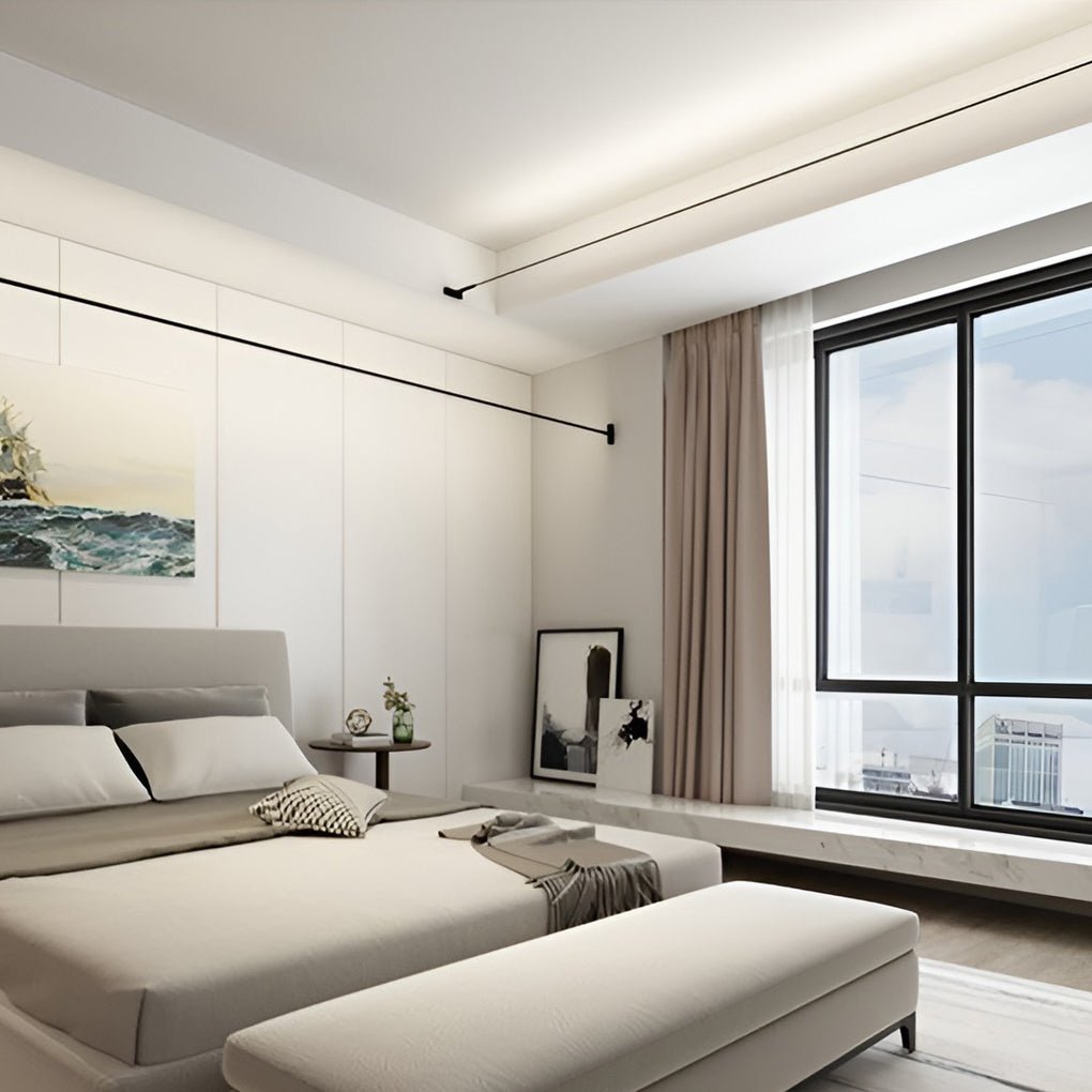 rotatable slim steel skyline linear led ceiling light