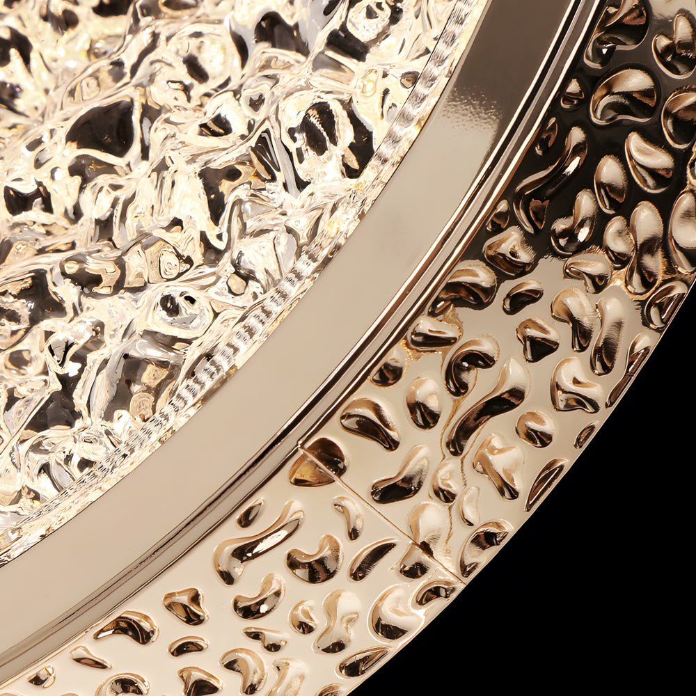 Modern Round Acrylic Multi-Light Pendant — Electroplated Hardware, 270° Rotating Shade, 3-Step Dimming, 1-Light or 5-Light