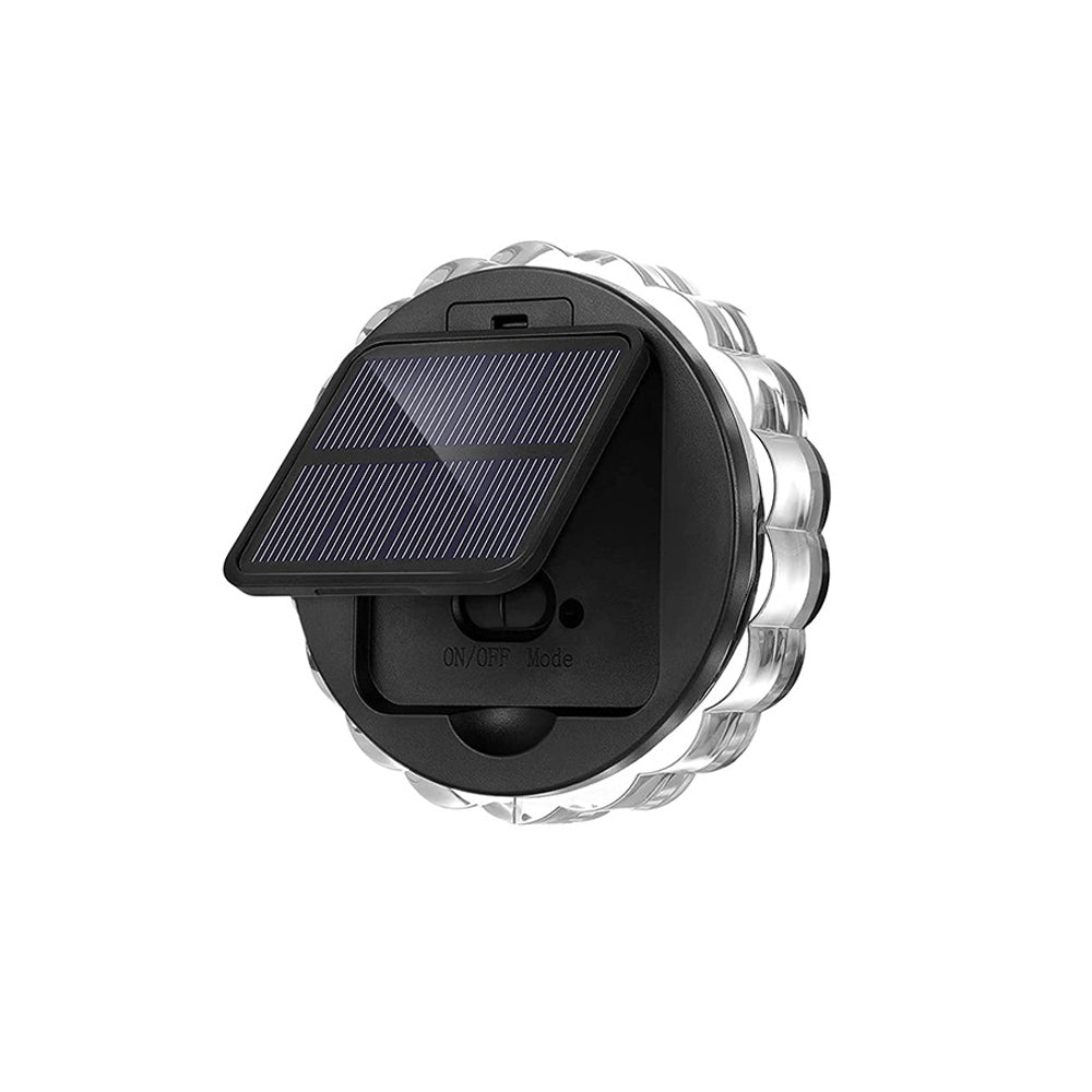 round 9 led solar petal wall light 3 modes with remote control waterproof outdoor wall sconce lamp for wall mounting