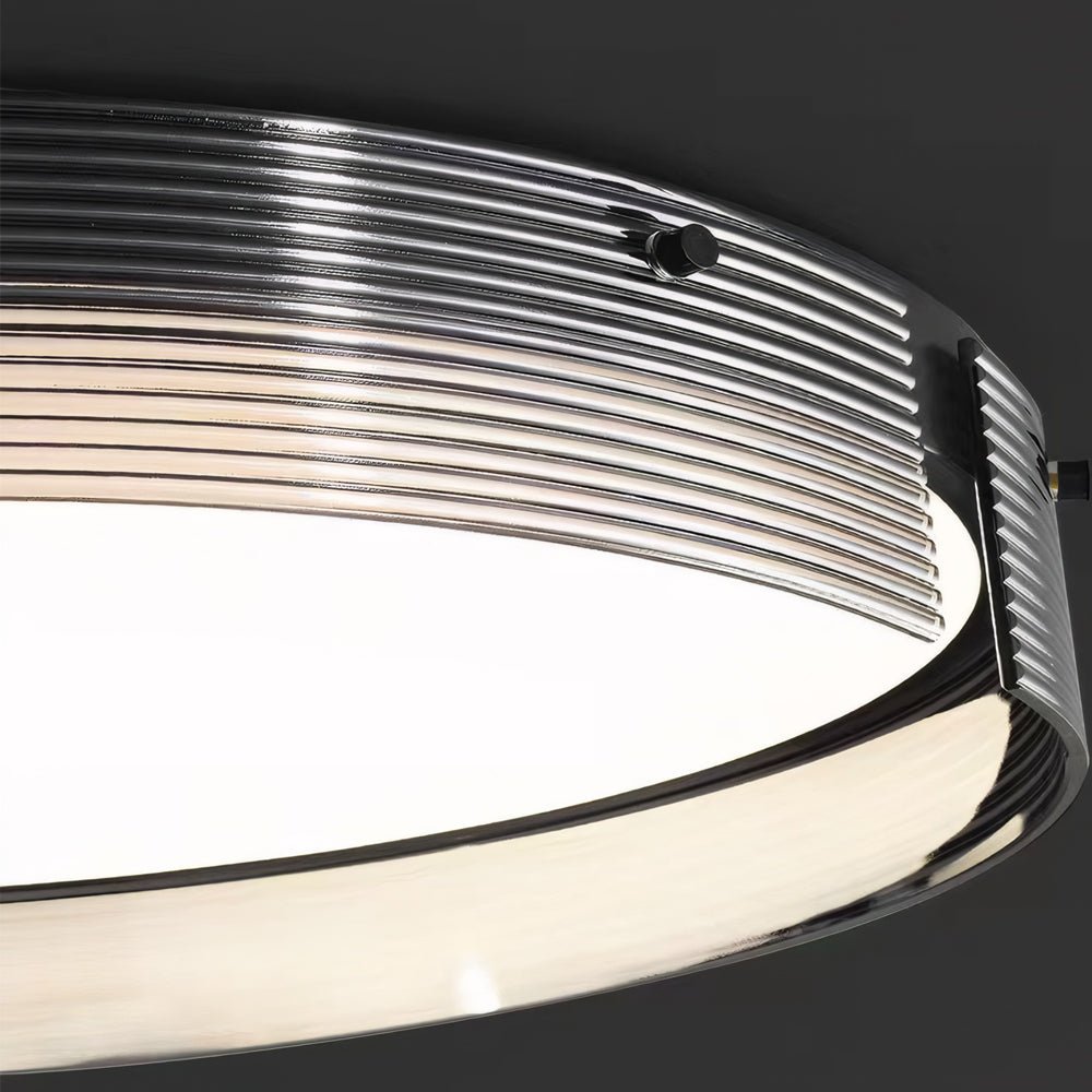 round black stripe led flush mount light 165205 inches