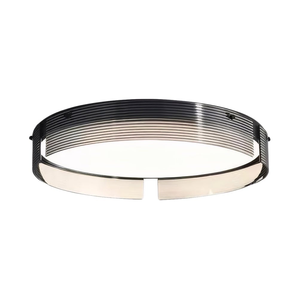 round black stripe led flush mount light 165205 inches