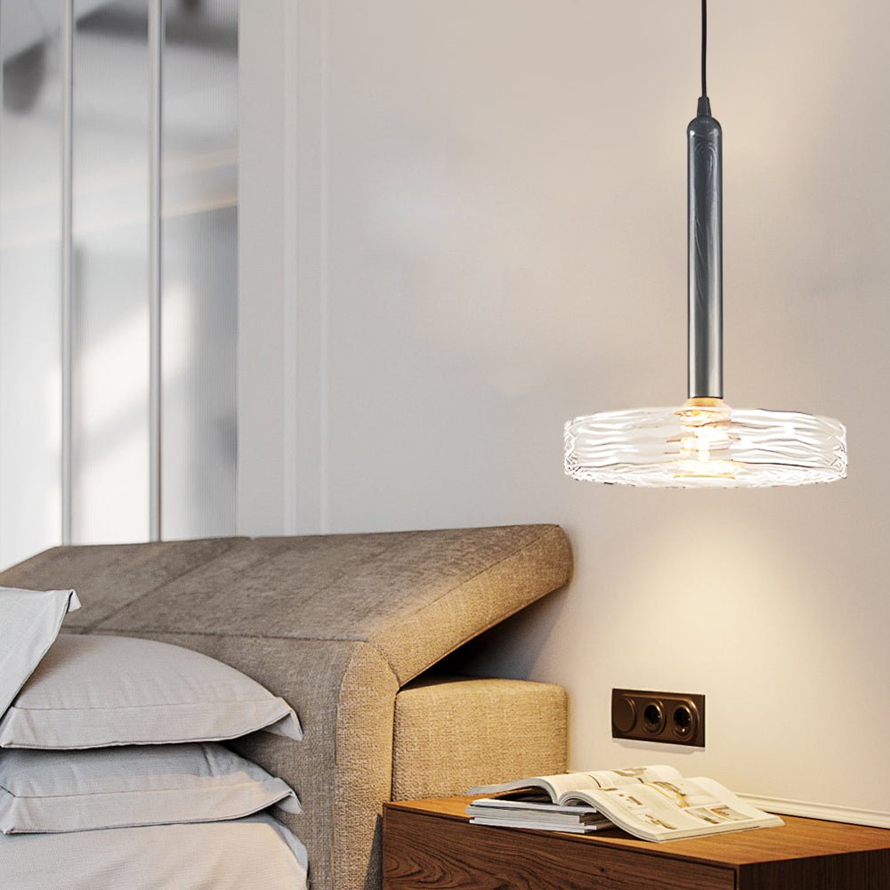 Post-Modern Round Glass Chandelier Pendant Lights with Creative Personality