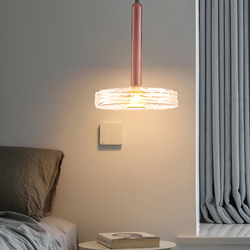 Post-Modern Round Glass Chandelier Pendant Lights with Creative Personality