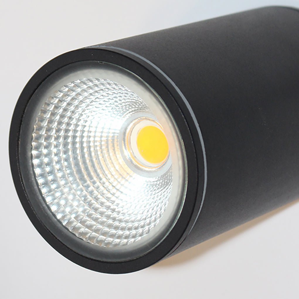 Minimalist Round LED Flush-Mount Downlight — Die-Cast Aluminum, Waterproof, Black or Gray, 4.1" or 6.3"