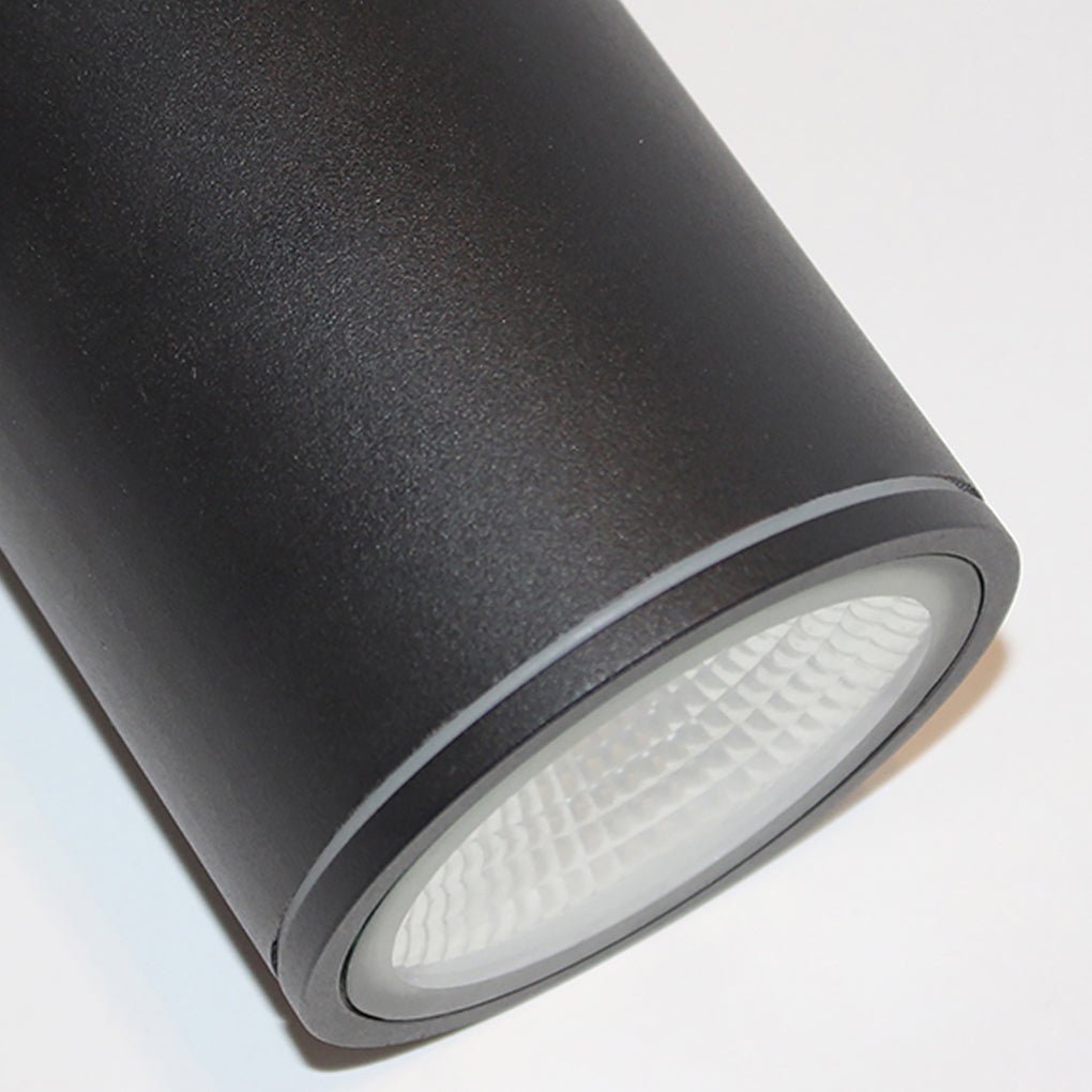 Minimalist Round LED Flush-Mount Downlight — Die-Cast Aluminum, Waterproof, Black or Gray, 4.1" or 6.3"