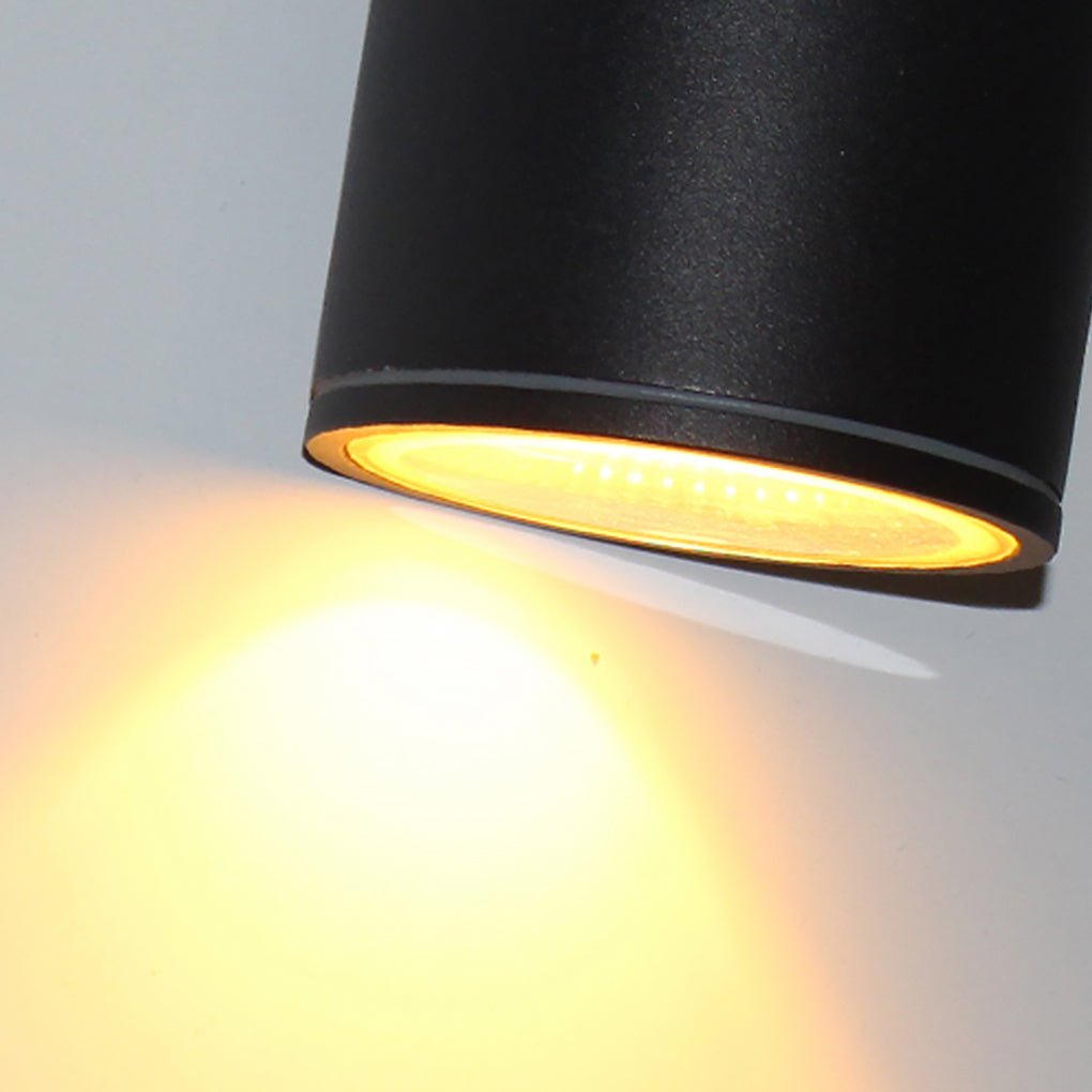 Minimalist Round LED Flush-Mount Downlight — Die-Cast Aluminum, Waterproof, Black or Gray, 4.1" or 6.3"