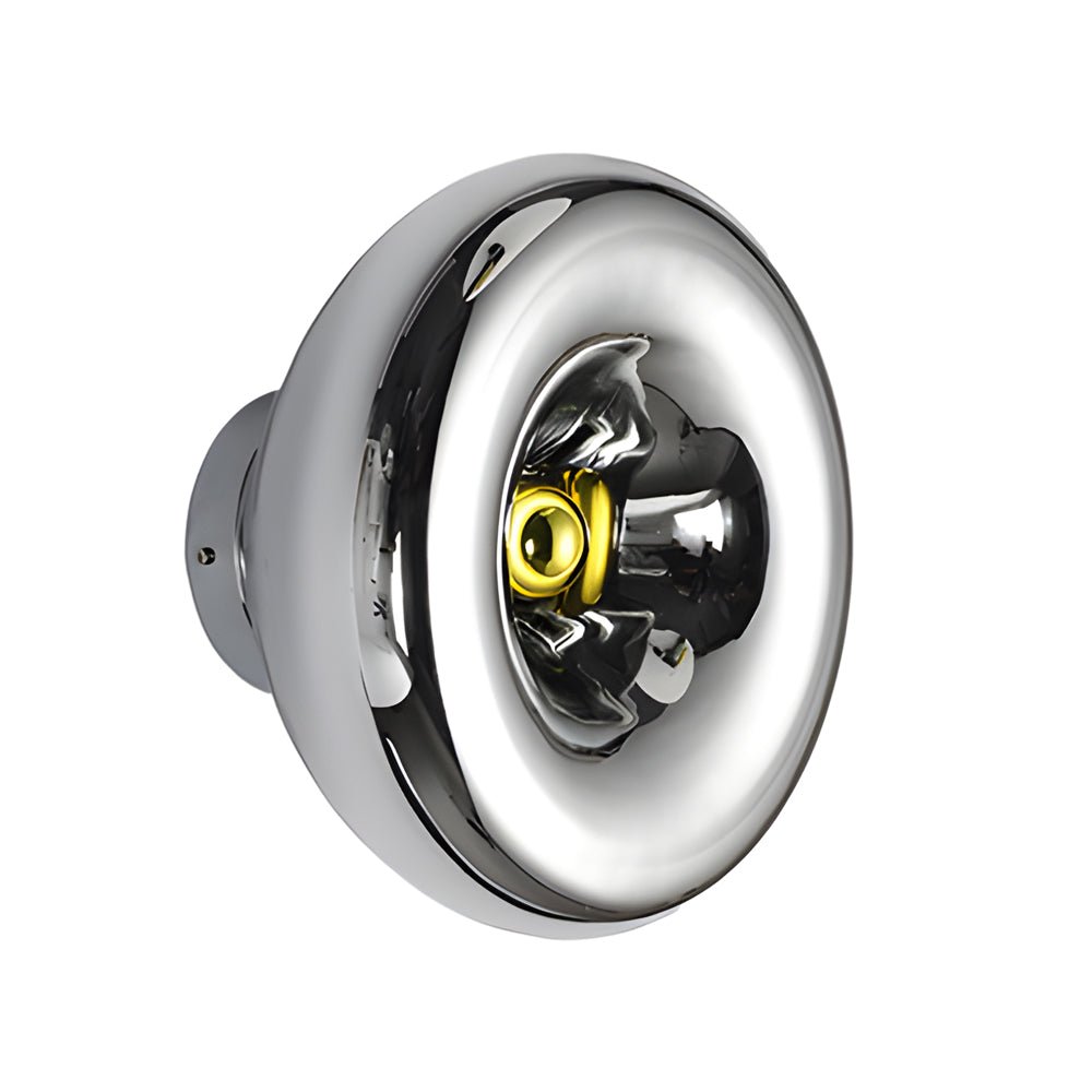 Round Lava Glass Wall Sconce — Aluminum, E27, Postmodern, Gold / Silver / Rose Gold