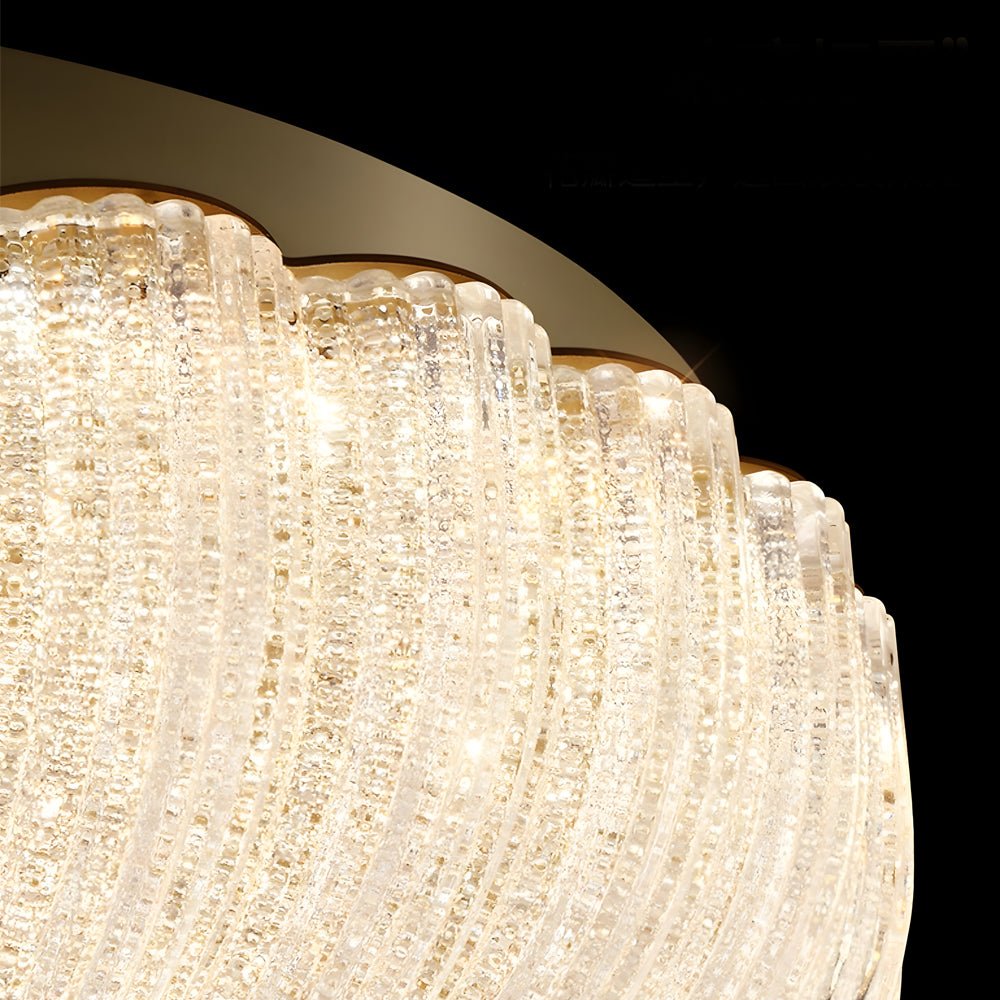 Petal Flush-Mount Ceiling Light — Copper and Glass, LED, 3-Step Dimming (3000K/4500K/6000K)
