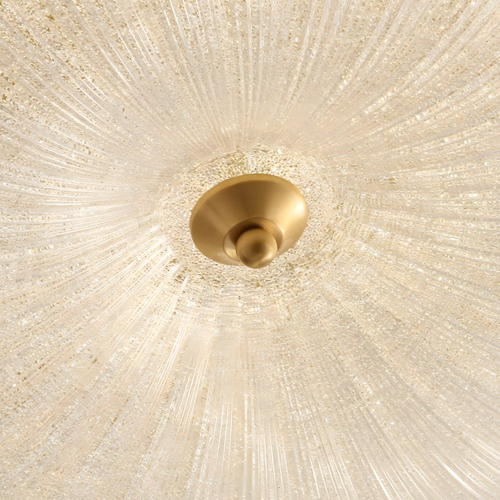Petal Flush-Mount Ceiling Light — Copper and Glass, LED, 3-Step Dimming (3000K/4500K/6000K)