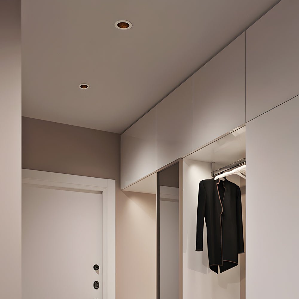 Honeycomb Anti-Glare Recessed Downlight — Matte White Aluminum, 7W LED, 3", 3000K / 4000K