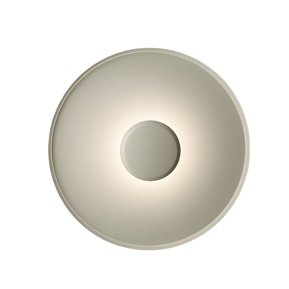 round led ceiling lamp with aluminum finish