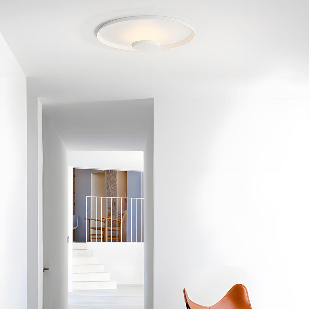round led ceiling lamp with aluminum finish