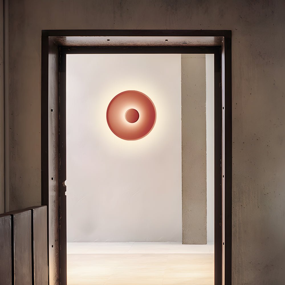 round led ceiling lamp with aluminum finish