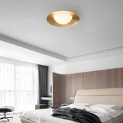 round led flush mount ceiling light with one bulb