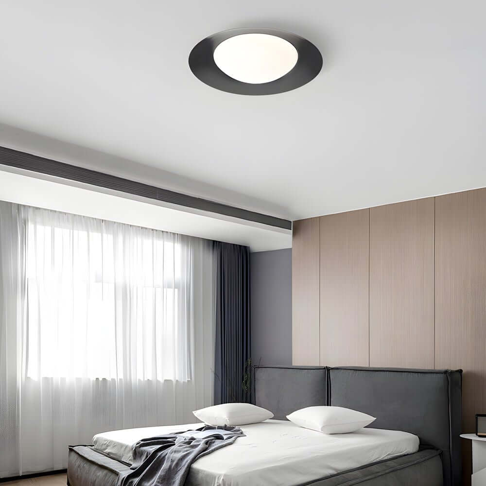 round led flush mount ceiling light with one bulb