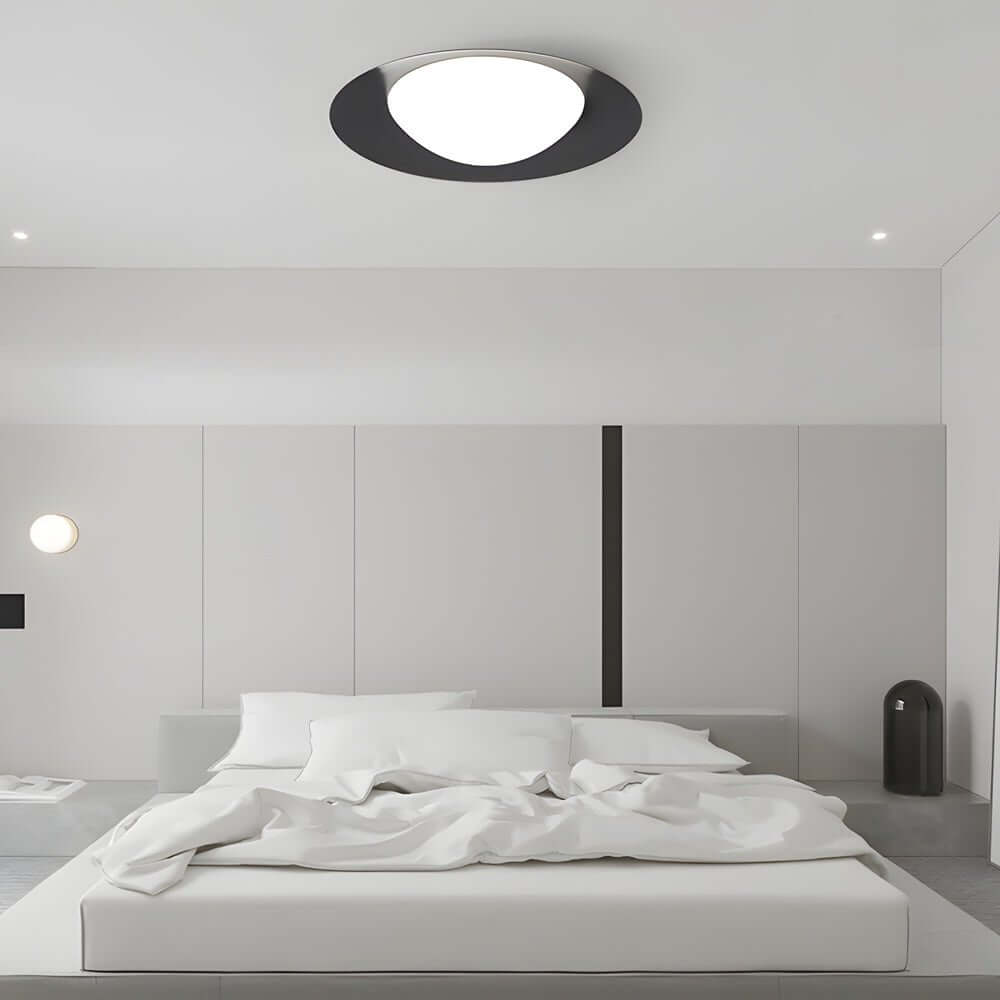 round led flush mount ceiling light with one bulb