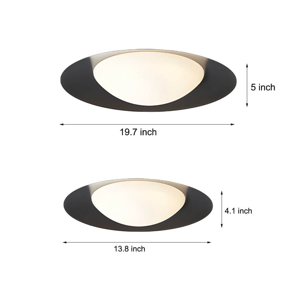round led flush mount ceiling light with one bulb