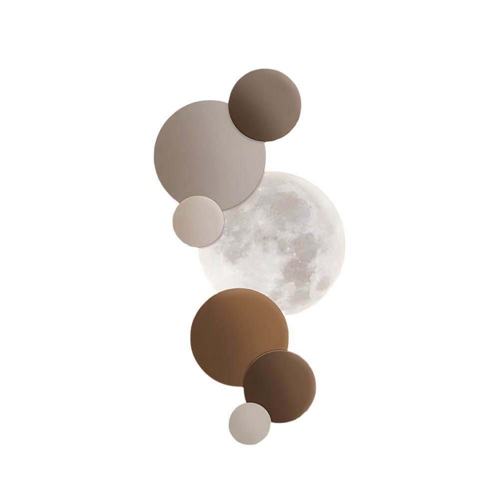 round led wall sconce lunar glow
