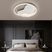 Round Minimalist LED Flush Mount — Hardwired, 46W, 19.7" Diameter, 3-Step Dimming (3000K/4500K/6000K)