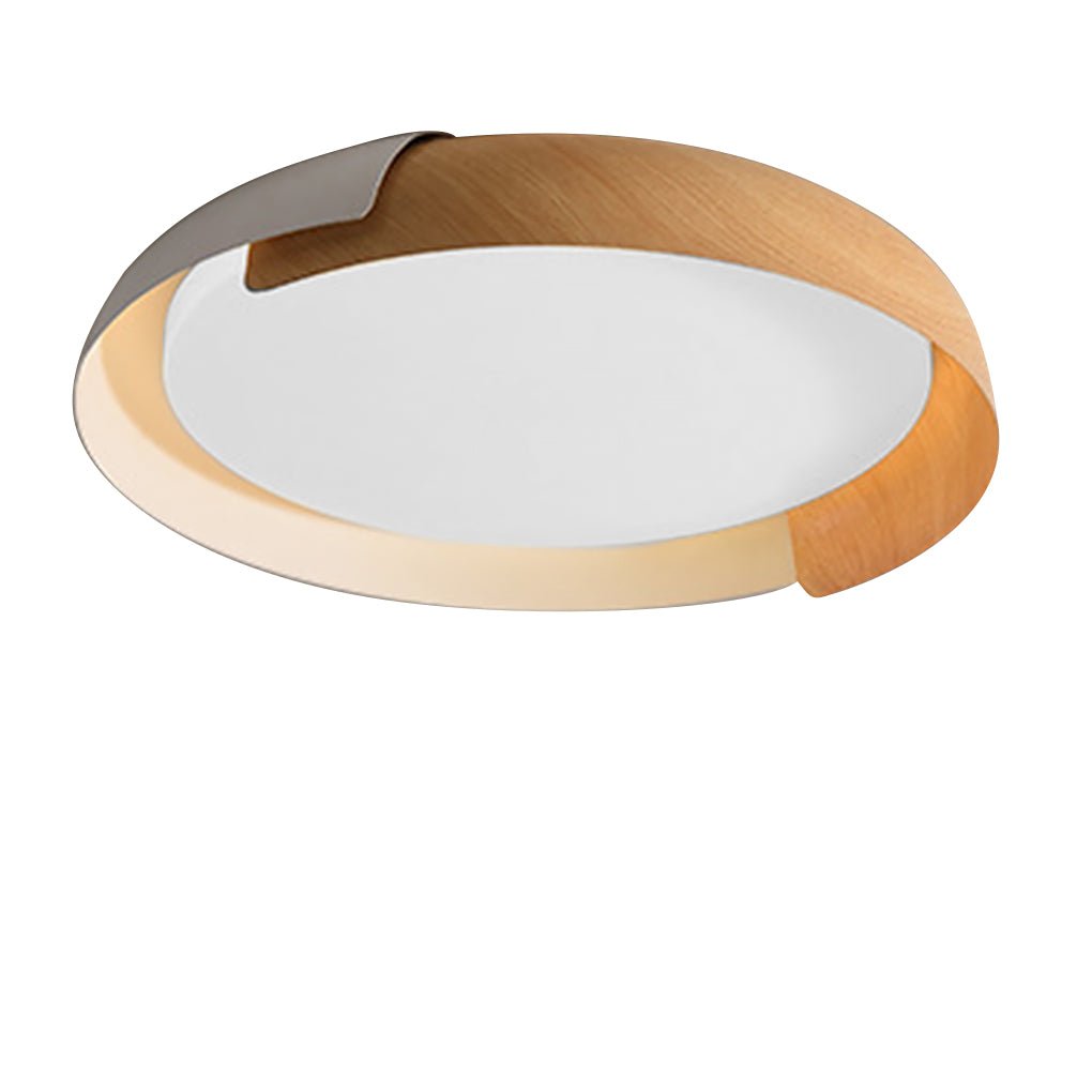 round minimalist led ceiling light with stepless dimming for bedroom