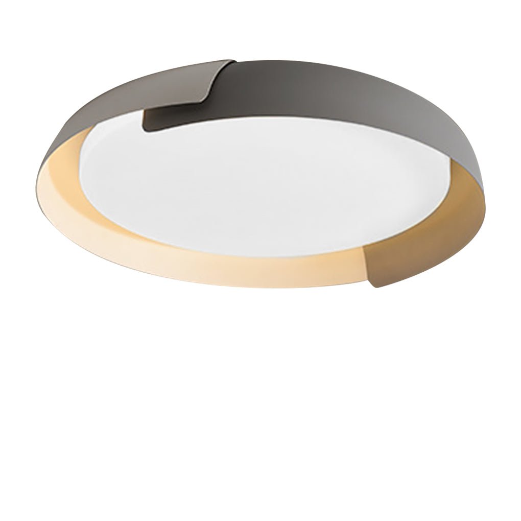 round minimalist led ceiling light with stepless dimming for bedroom