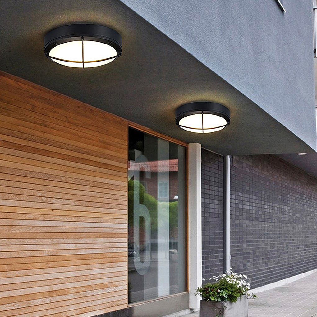 LED Round Outdoor Waterproof Wall Lamp - Ceiling Lights for Courtyards and Balconies