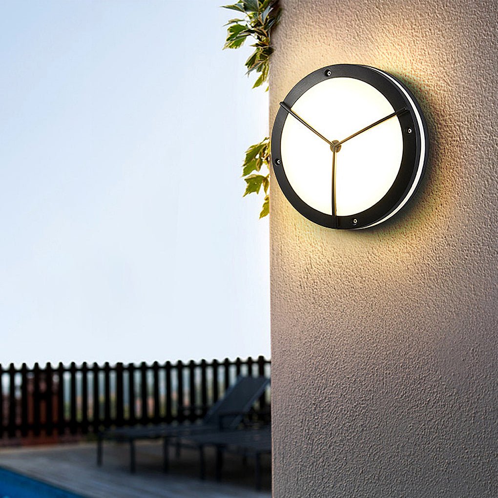 LED Round Outdoor Waterproof Wall Lamp - Ceiling Lights for Courtyards and Balconies