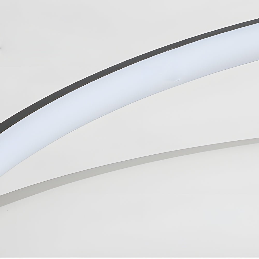 Round Ring LED Flush Mount — Aluminum & Acrylic, Three-Step Dimming, 3000K/4500K/6000K, 15.7"–23.6"