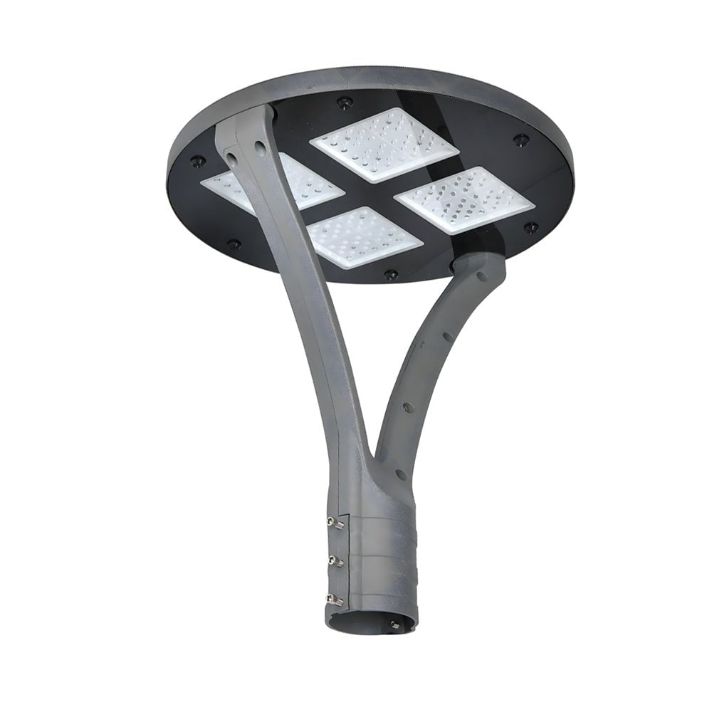 round waterproof led post top light with single or double arm options