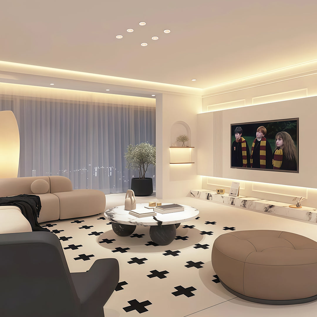 Ultra-Thin Minimalist Anti-Glare LED Recessed Spotlight — Aluminum, 3.7cm, 8°/15°/24° Beam, 3000K/4000K, Ra97