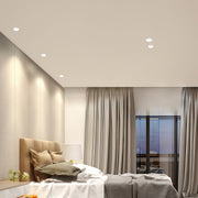 Adjustable Recessed Downlight — Anti-Glare Honeycomb Mesh, COB LED, 7W / 10W / 15W, 3000K / 4000K / 6000K, Black or White