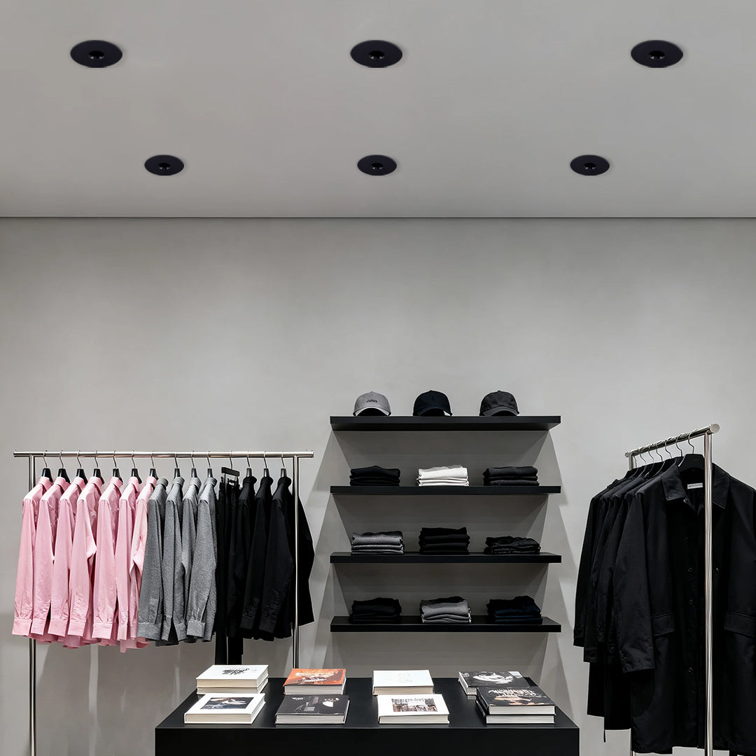 Deep-Baffle Recessed Spotlight — Aluminum, 6W–10W LED, Ra≥98 High CRI, 3000K / 4000K / 6000K, UGR<6 Anti-Glare