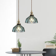 Industrial Lantern Mini Pendant — Glass and Metal, 4W LED 3000K, 39" Adjustable Cord