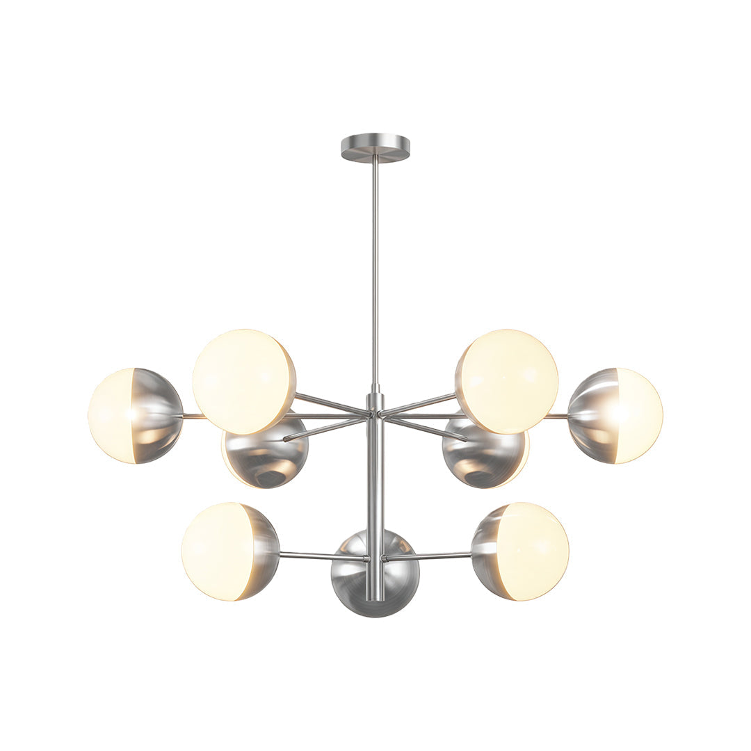 Magic Bean Globe Chandelier — Solid Copper Frame, Clear Glass Shades, G9, 35.4" / 39.4" / 43.3"