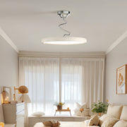 Twisted-Line LED Semi-Flush Mount — Aluminum & Iron, Acrylic Shade, Dimmable 3000K–6000K, 11.8"–23.6"