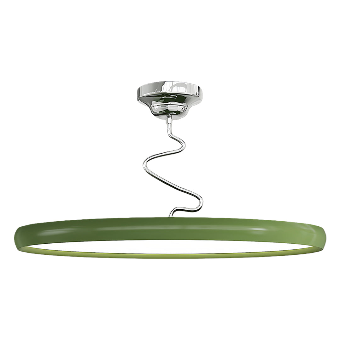 Twisted-Line LED Semi-Flush Mount — Aluminum & Iron, Acrylic Shade, Dimmable 3000K–6000K, 11.8"–23.6"