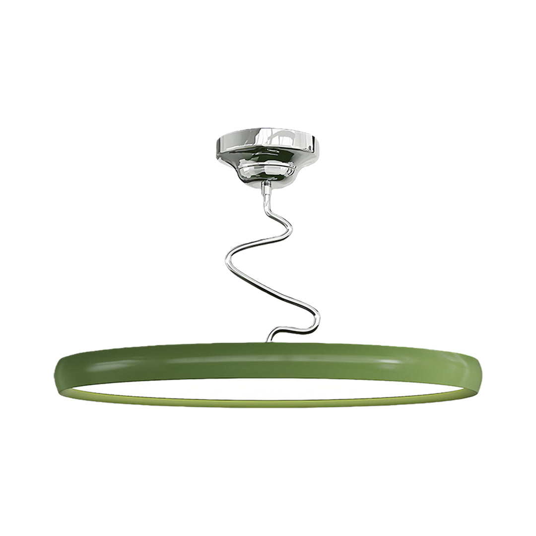 Twisted-Line LED Semi-Flush Mount — Aluminum & Iron, Acrylic Shade, Dimmable 3000K–6000K, 11.8"–23.6"