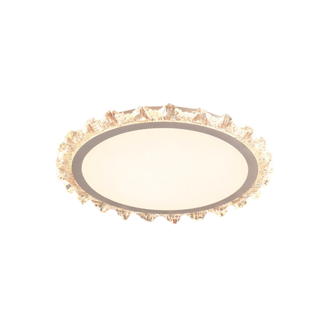Ultra-Thin Round LED Flush-Mount Ceiling Light — Full Spectrum, Dimmable 3000K–6500K, RA97, UGR≤16