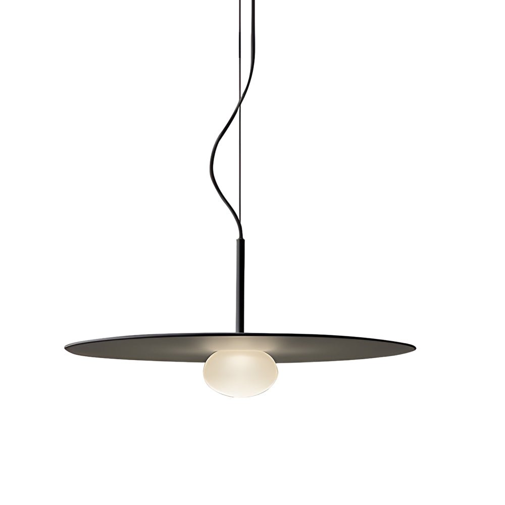 Postmodern UFO Ball Pendant — Iron and Glass, Warm White LED