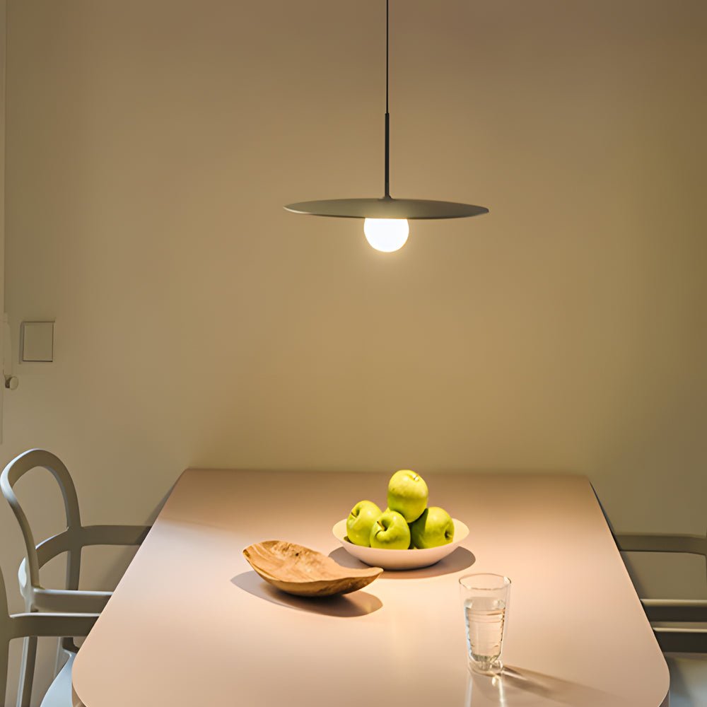 Postmodern UFO Ball Pendant — Iron and Glass, Warm White LED