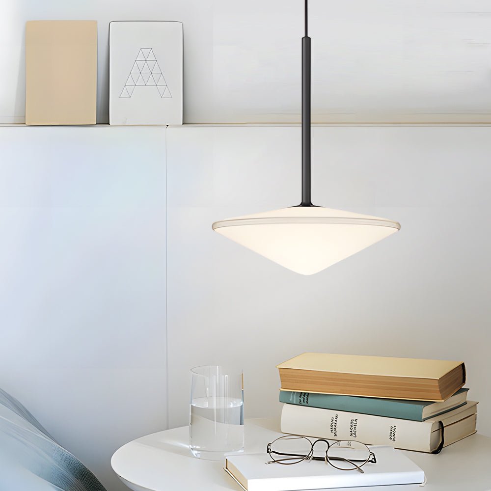 Postmodern UFO Ball Pendant — Iron and Glass, Warm White LED