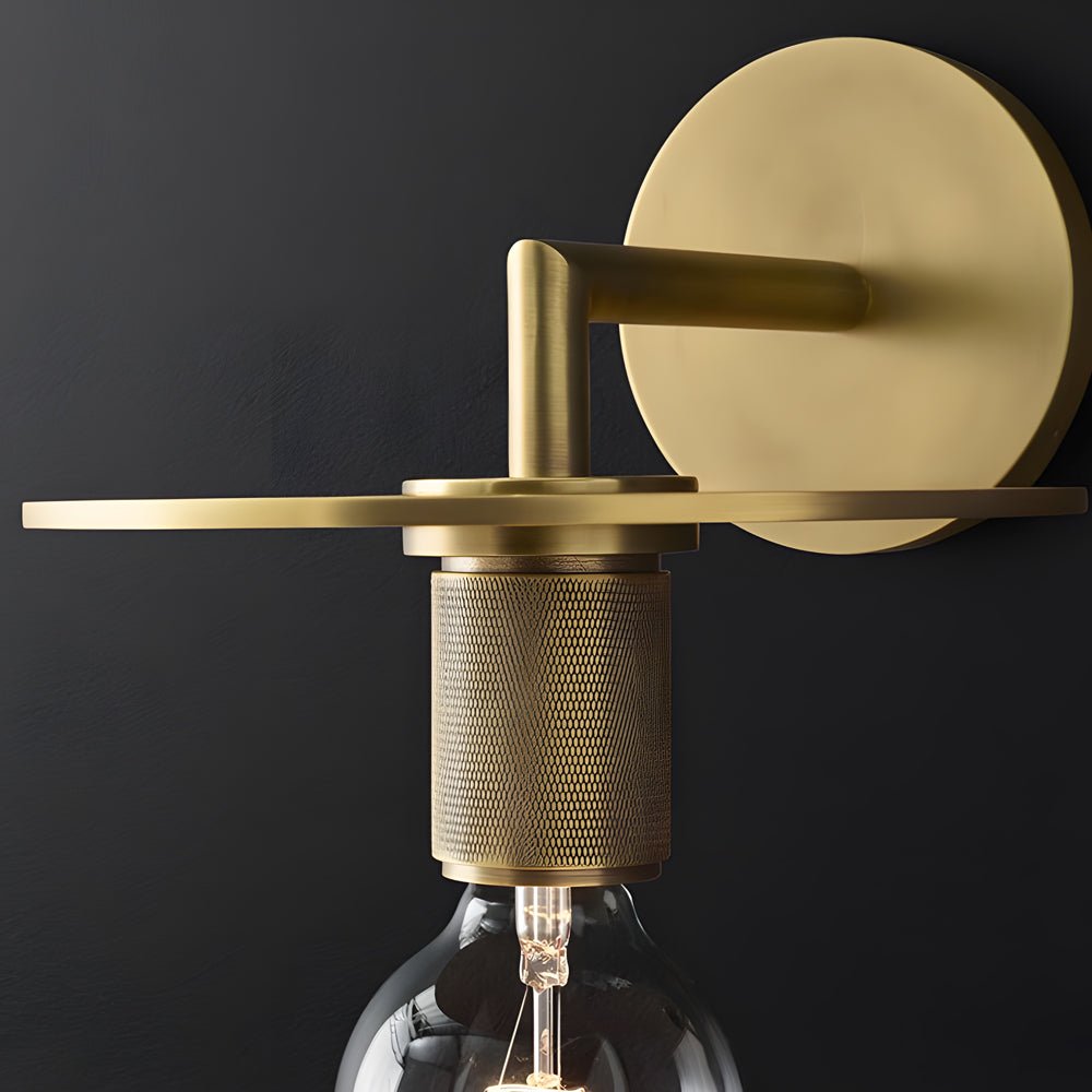 Postmodern Wall Sconce — Glass Shade, Hardwired, LED, 3000K Warm White, Multiple Shade Shapes