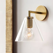 Postmodern Wall Sconce — Glass Shade, Hardwired, LED, 3000K Warm White, Multiple Shade Shapes