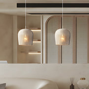 Wabi-Sabi Zen Lantern Chandelier — Woven Iron, Handcrafted, E27, 3000K Warm White, 12.2" or 20.1"