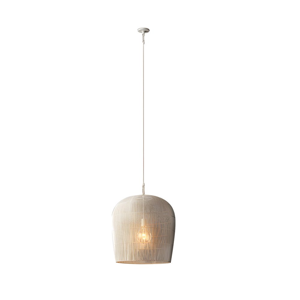 Wabi-Sabi Zen Lantern Chandelier — Woven Iron, Handcrafted, E27, 3000K Warm White, 12.2" or 20.1"