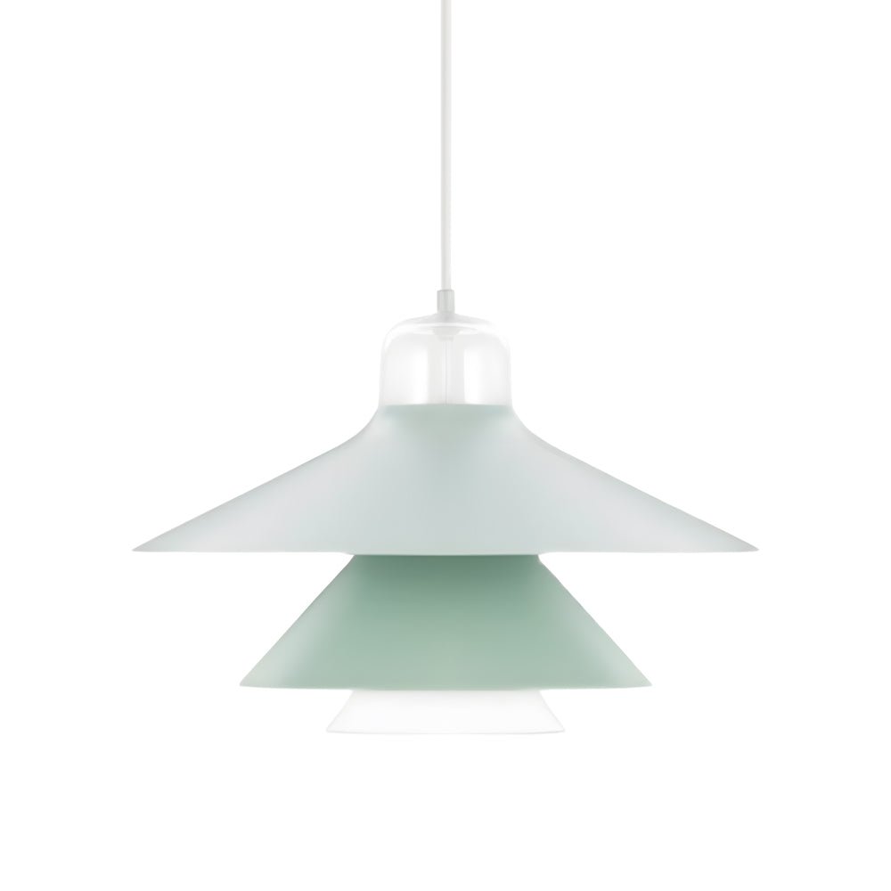 Minimalist Iron and Glass Pendant — Modern Postmodern, LED 3000K, 11.8" or 15.7"