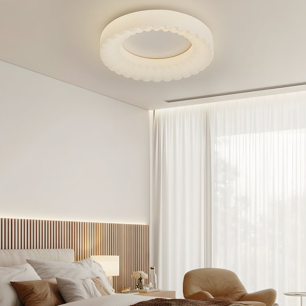 Modern Round Acrylic LED Ceiling Light Fixture with Three-Step Dimming