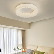 Modern Round Acrylic LED Ceiling Light Fixture with Three-Step Dimming