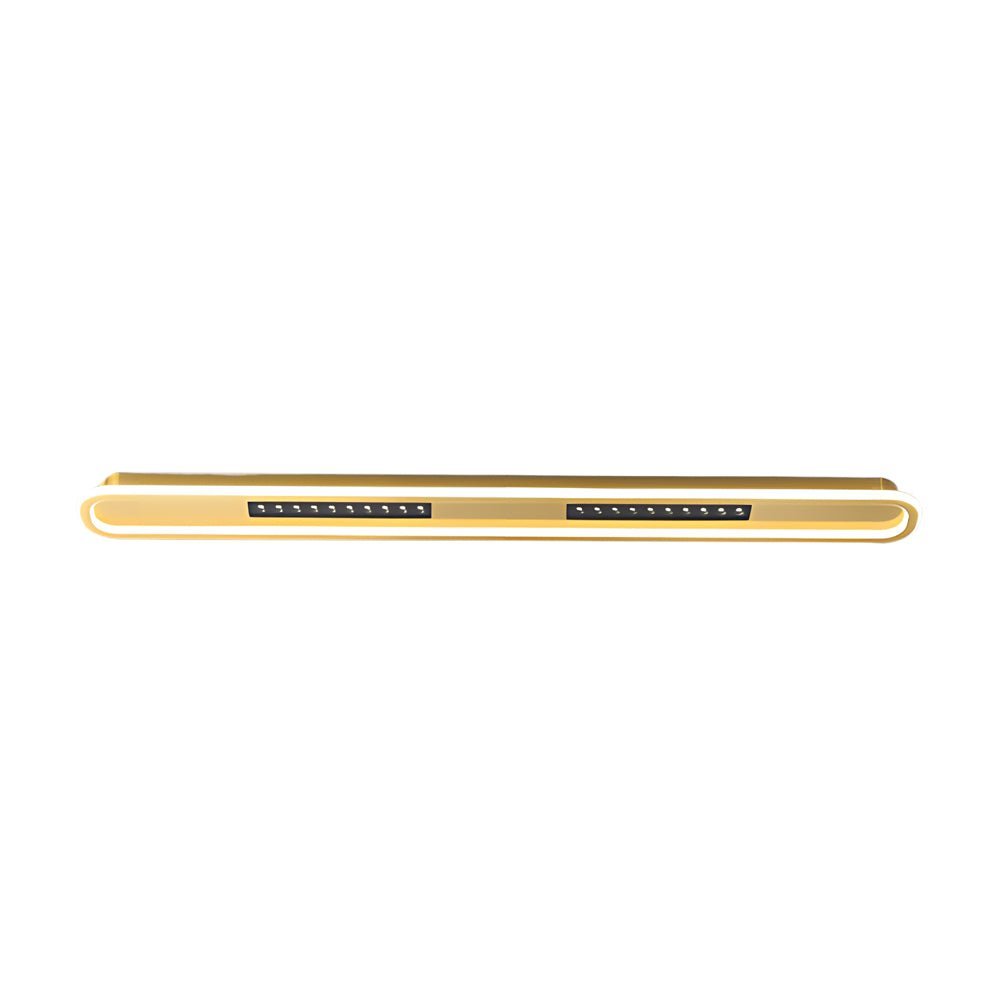 modern ceiling light fixture with simple rounded rectangular design and three step dimming