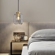 Modern Semi-Threaded Glass Mini Pendant — Copper, E14, Three-Step Dimming